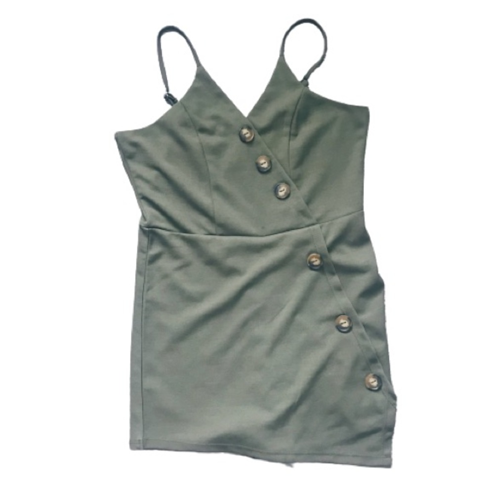 Riley & James Skort Romper Olive Green Medium